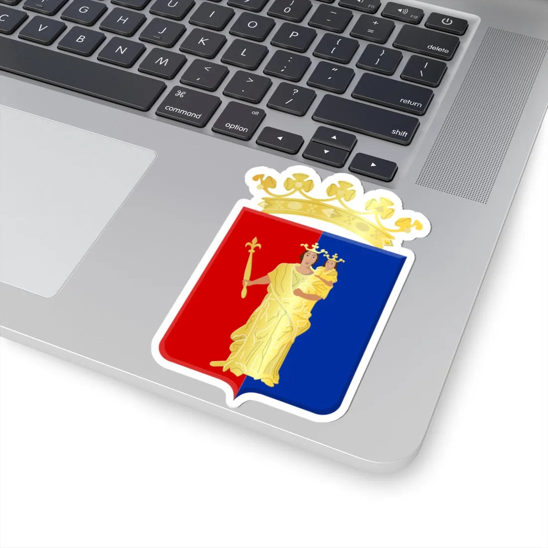 Bastogne wapen (Belgium) (Coat of Arms) STICKER Vinyl Kiss-Cut Decal - The Sticker Space