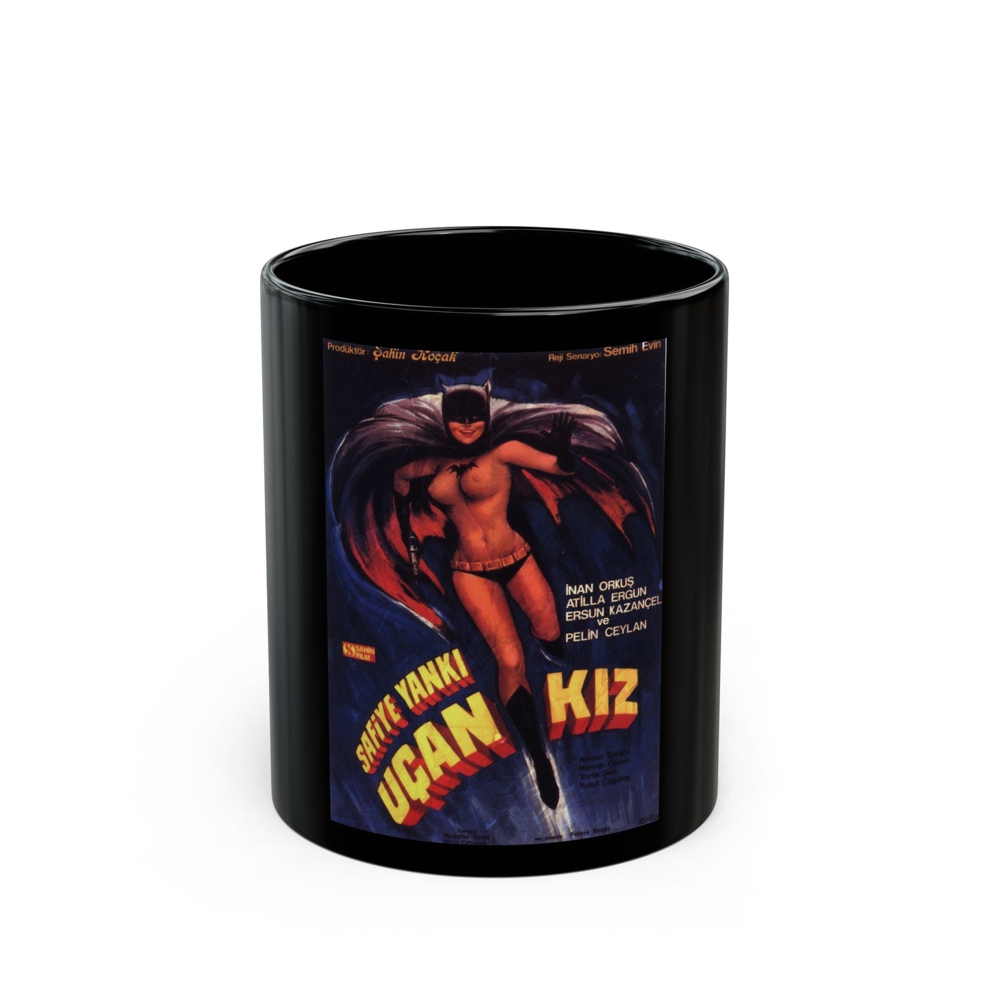 BATGIRL (TURKISH) Movie Poster - Black Coffee Mug-11oz-The Sticker Space