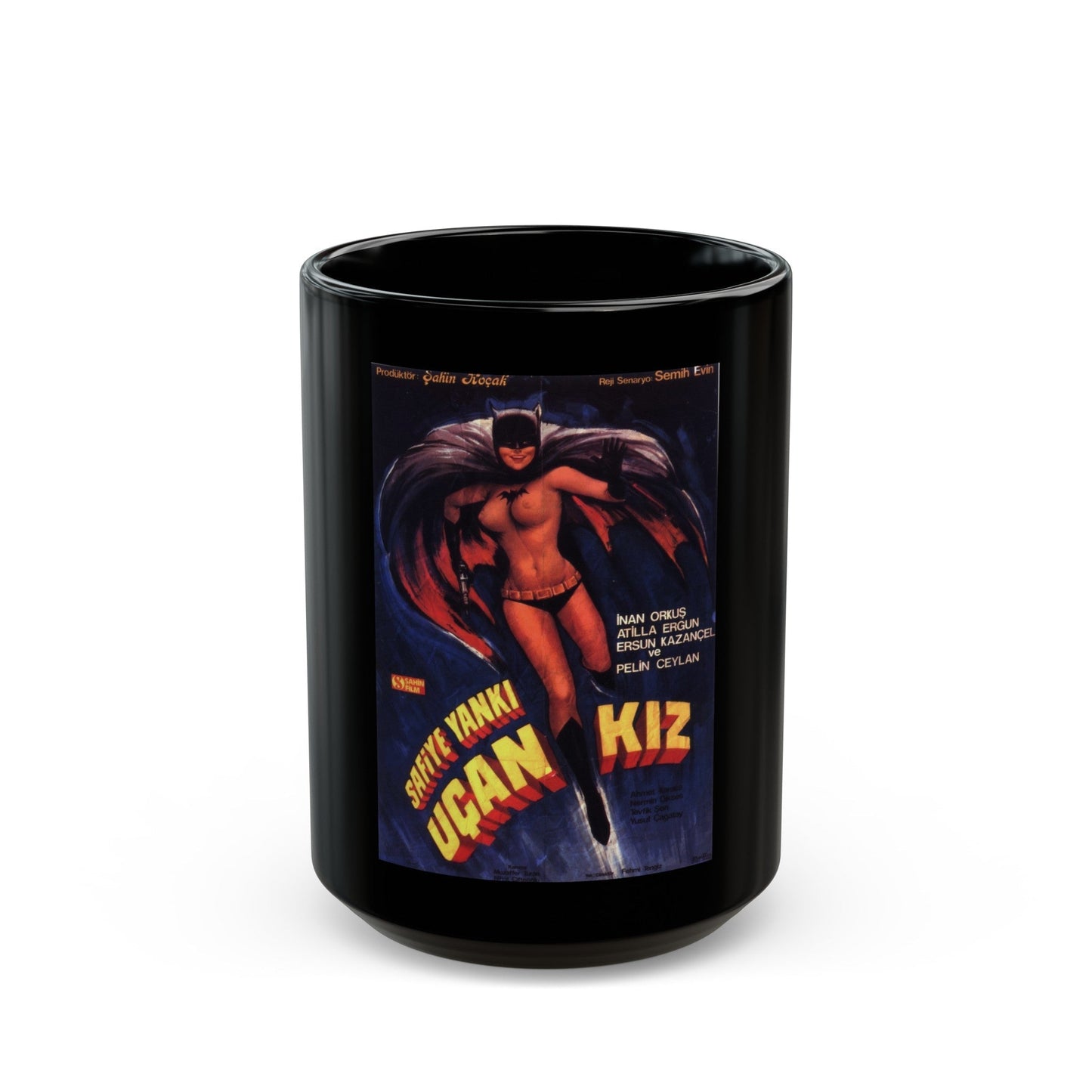 BATGIRL (TURKISH) Movie Poster - Black Coffee Mug-15oz-The Sticker Space