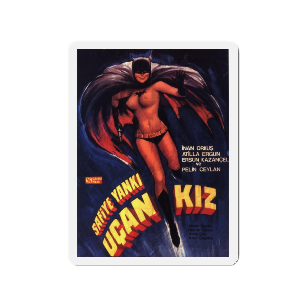 BATGIRL (TURKISH) Movie Poster - Die-Cut Magnet-2" x 2"-The Sticker Space