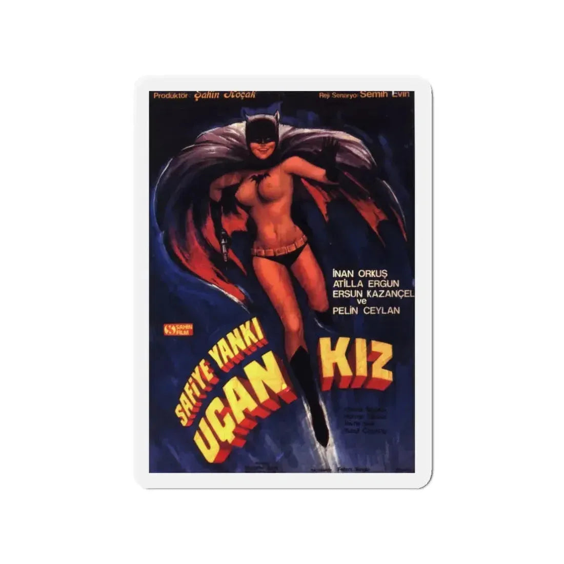 BATGIRL (TURKISH) Movie Poster - Refrigerator Magnet 3 Inch - The Sticker Space