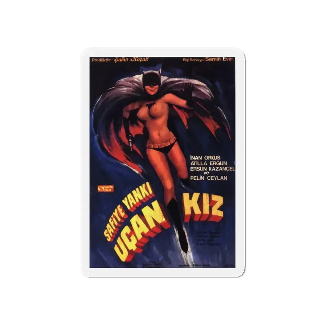 BATGIRL (TURKISH) Movie Poster - Refrigerator Magnet - The Sticker Space