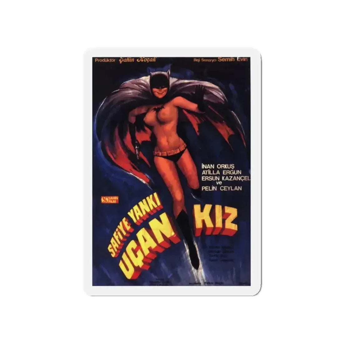 BATGIRL (TURKISH) Movie Poster - Refrigerator Magnet - The Sticker Space
