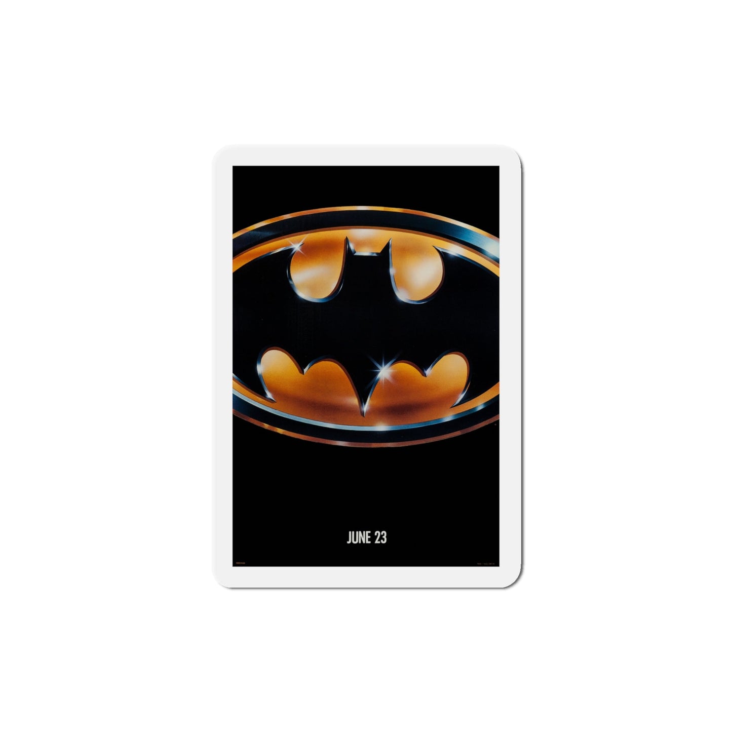 Batman 1989 Movie Poster Die-Cut Magnet-4" x 4"-The Sticker Space