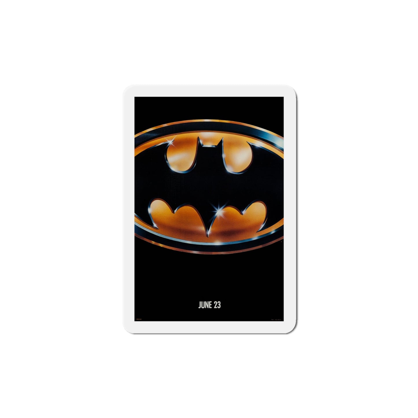 Batman 1989 Movie Poster Die-Cut Magnet-5" x 5"-The Sticker Space