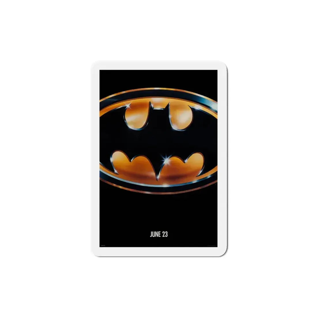 Batman 1989 Movie Poster Refrigerator Magnet 3 Inch - The Sticker Space