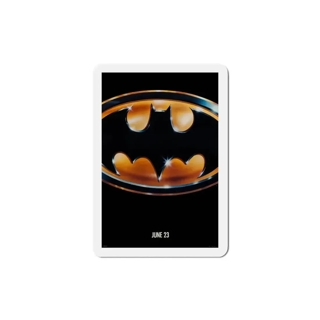 Batman 1989 Movie Poster Refrigerator Magnet 4 Inch - The Sticker Space