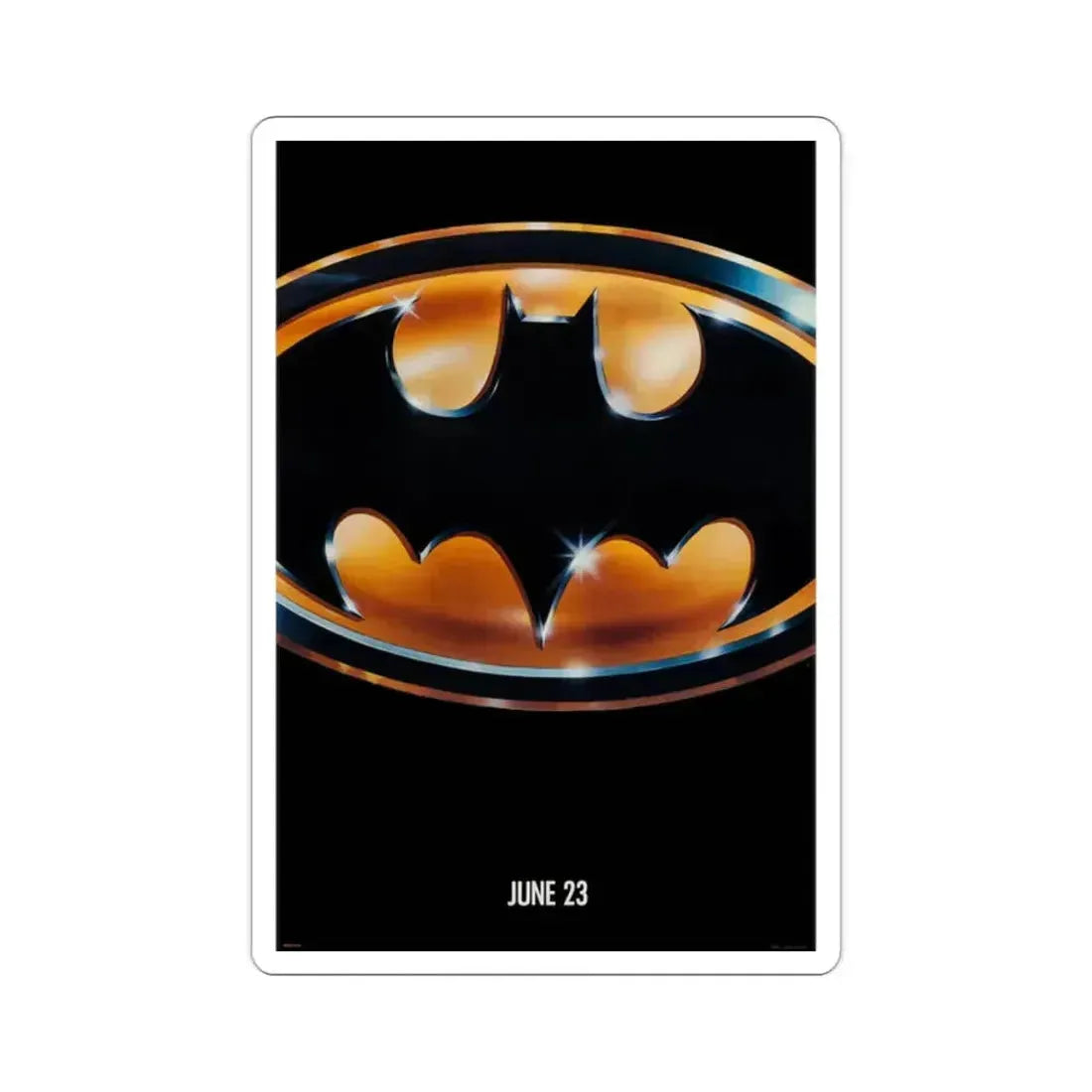 Batman 1989 Movie Poster STICKER Vinyl Die-Cut Decal 2 Inch - The Sticker Space