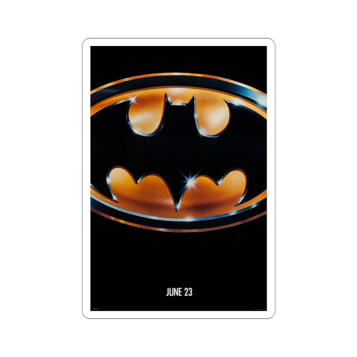 Batman 1989 Movie Poster STICKER Vinyl Die-Cut Decal-3 Inch-The Sticker Space