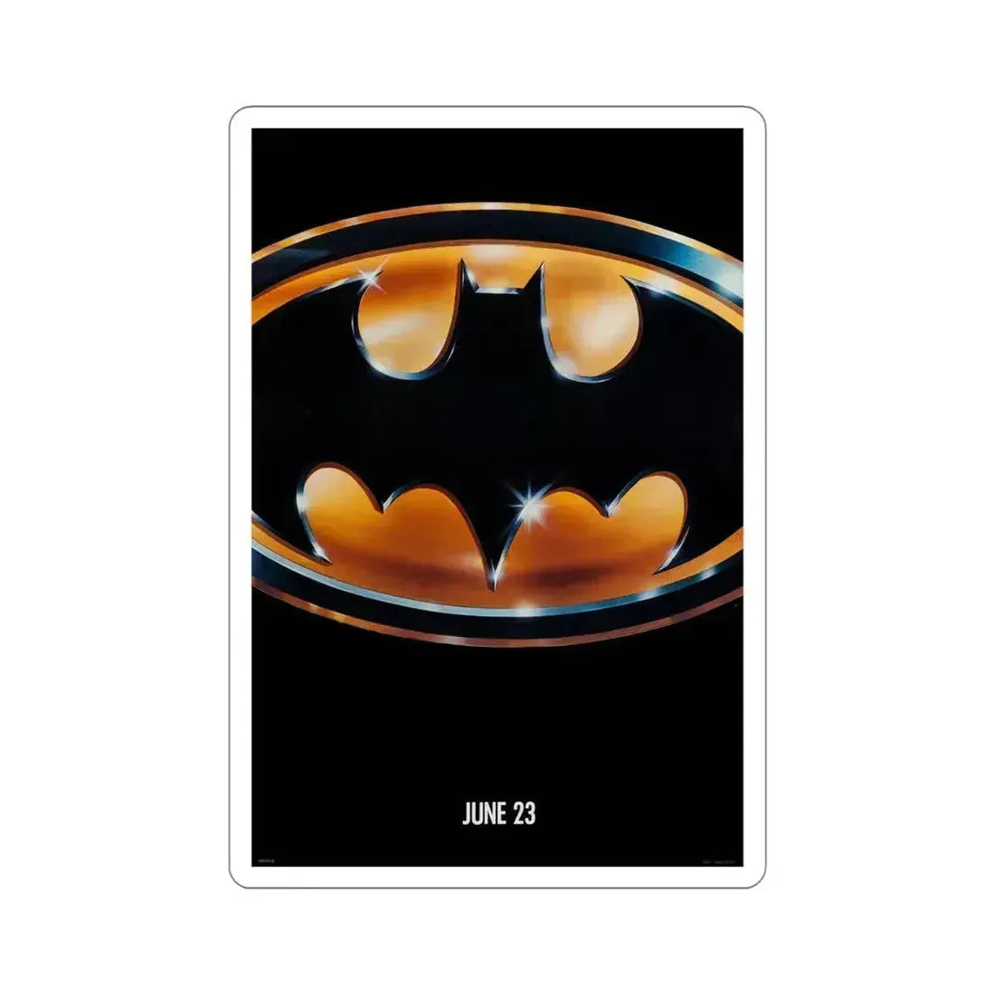 Batman 1989 Movie Poster STICKER Vinyl Die-Cut Decal 5 Inch - The Sticker Space