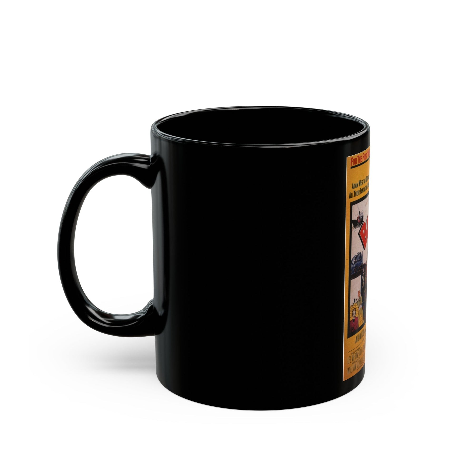 BATMAN (ADAM WEST) 1966 Movie Poster - Black Coffee Mug-The Sticker Space