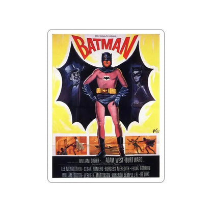 BATMAN (ADAM WEST 2) 1966 Movie Poster STICKER Vinyl Die-Cut Decal - The Sticker Space