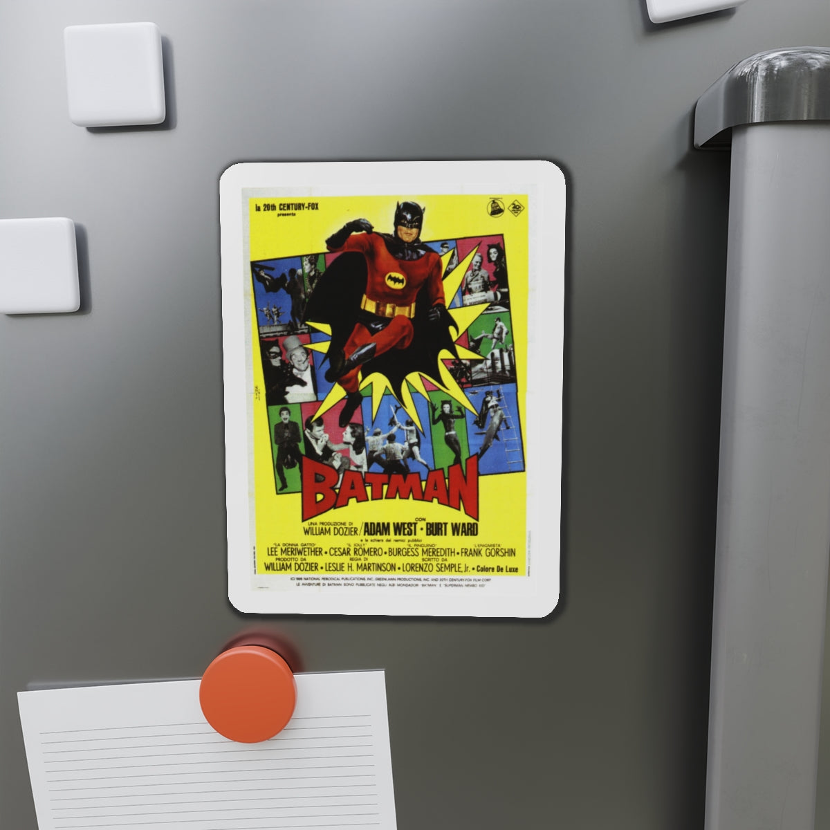 BATMAN (ADAM WEST 3) 1966 Movie Poster - Die-Cut Magnet-The Sticker Space