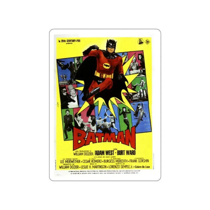 BATMAN (ADAM WEST 3) 1966 Movie Poster STICKER Vinyl Die-Cut Decal 5 Inch - The Sticker Space