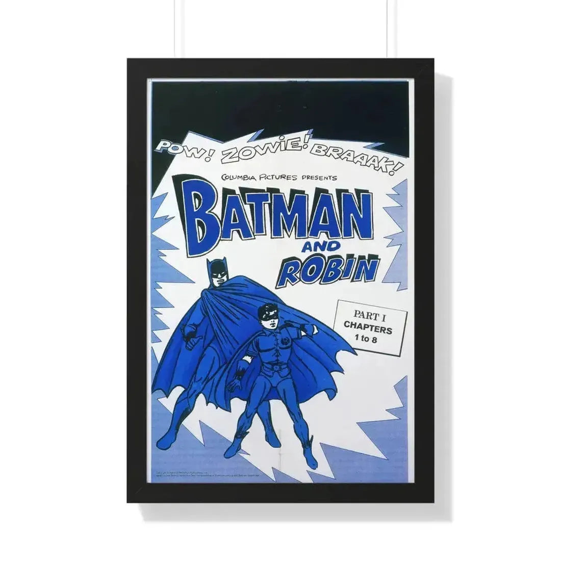 BATMAN AND ROBIN 1966 - Framed Movie Poster 20" x 30" Black - The Sticker Space