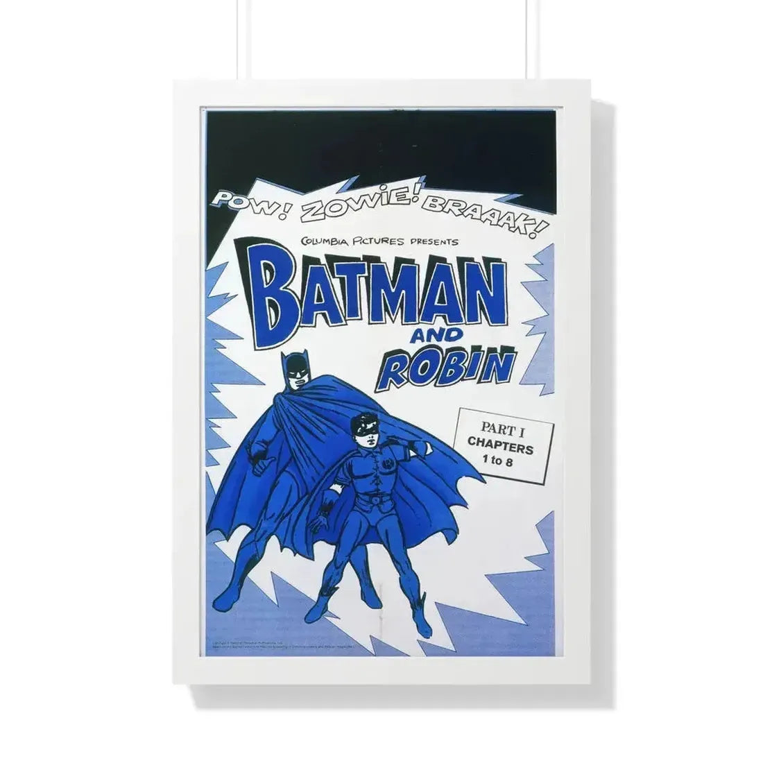 BATMAN AND ROBIN 1966 - Framed Movie Poster 20" x 30" White - The Sticker Space