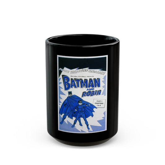 BATMAN AND ROBIN 1966 Movie Poster - Black Coffee Mug-15oz-The Sticker Space