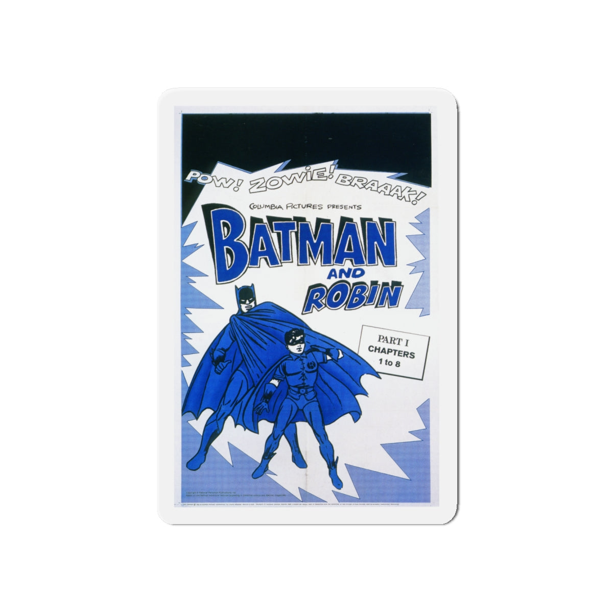 BATMAN AND ROBIN 1966 Movie Poster - Die-Cut Magnet-5" x 5"-The Sticker Space