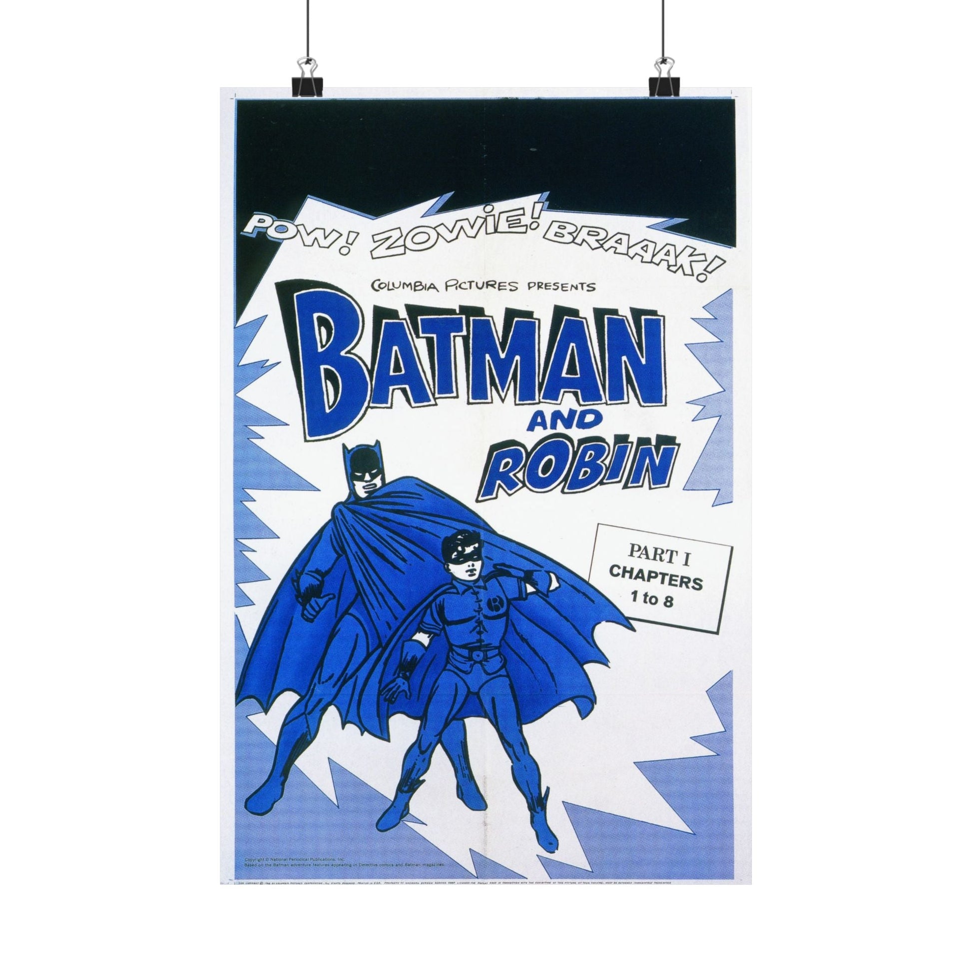 BATMAN AND ROBIN 1966 - Paper Movie Poster-12″ x 18″-The Sticker Space