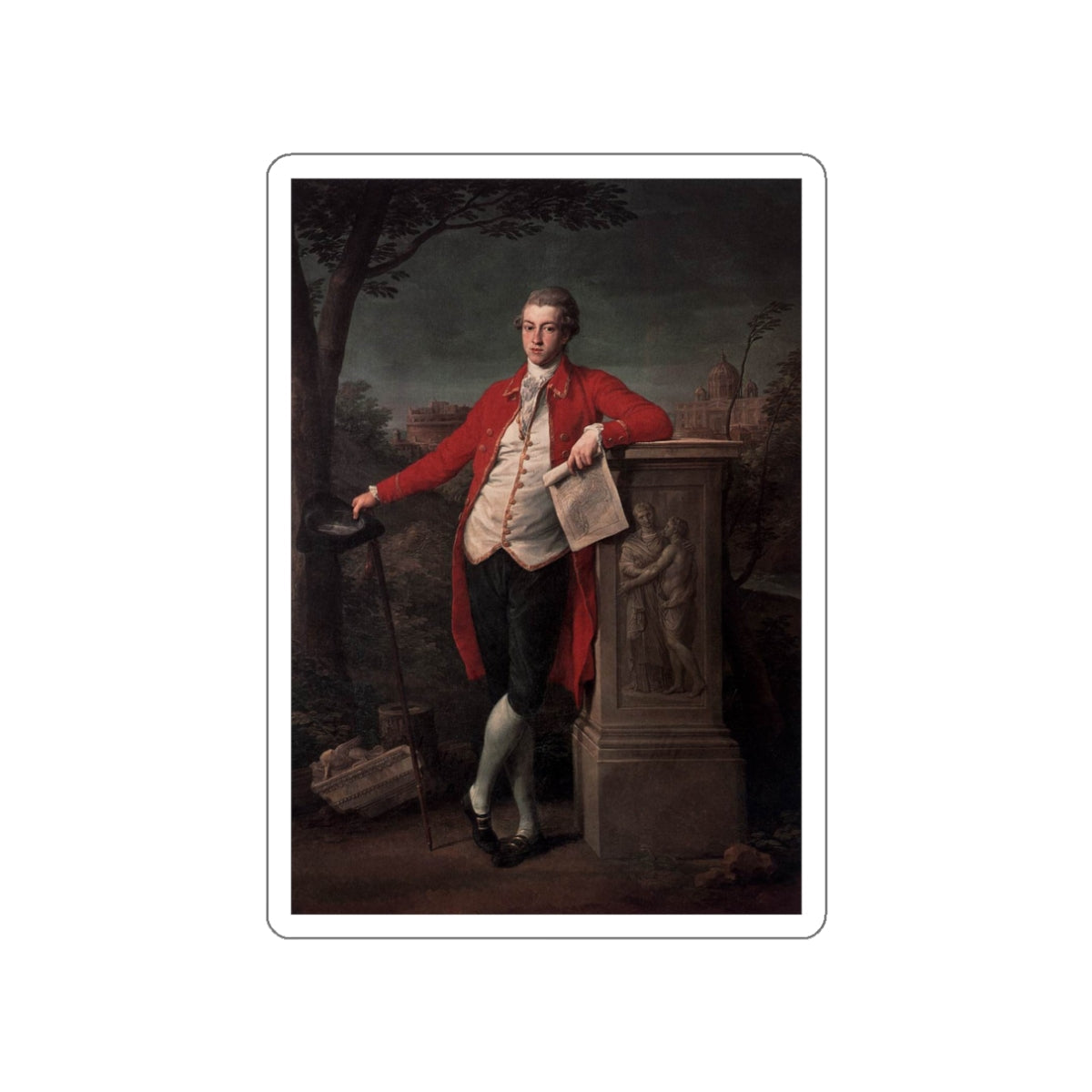 BATONI, Pompeo - Charles Cecil Roberts (Artwork) STICKER Vinyl Die-Cut Decal-White-The Sticker Space