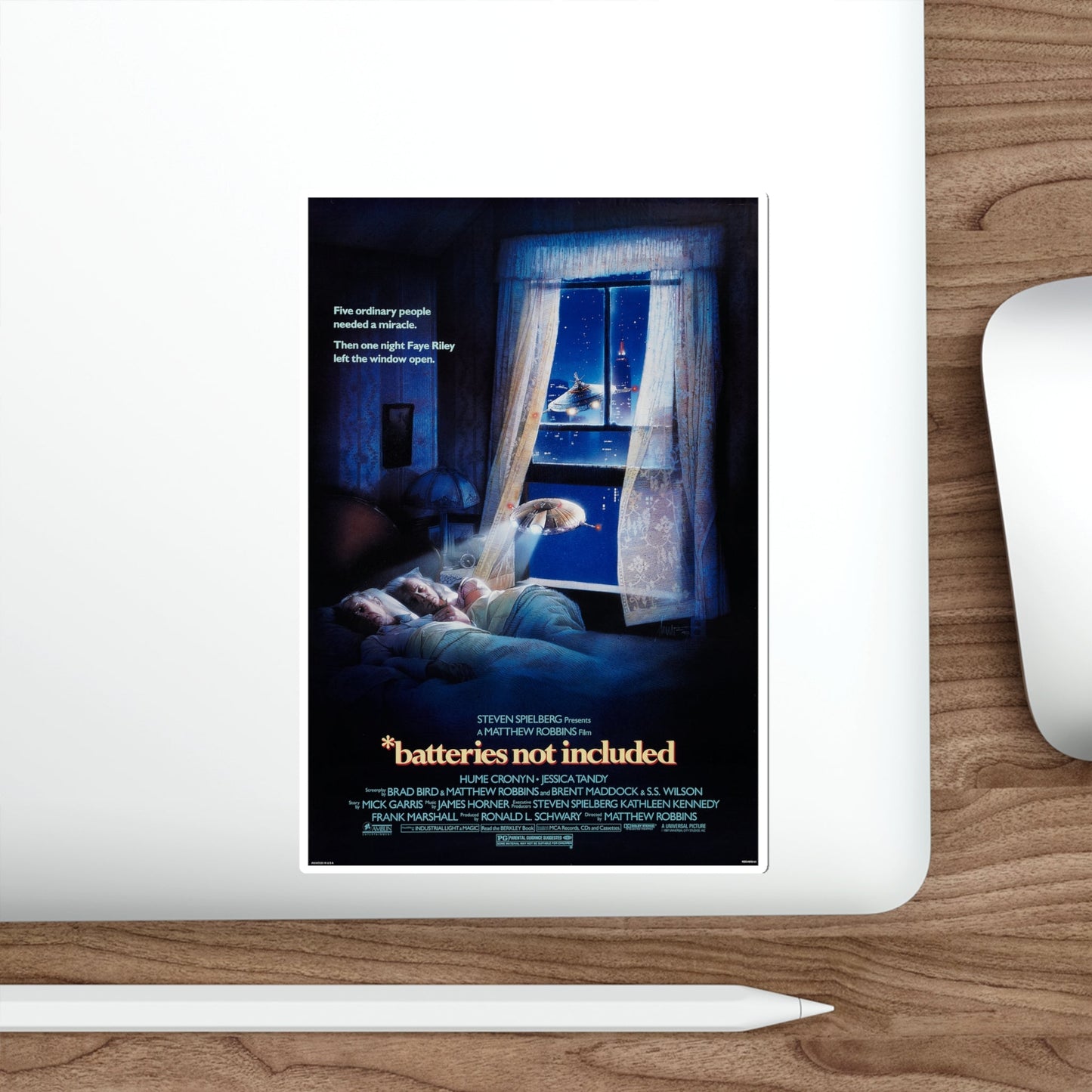 batteries not included 1987 Movie Poster STICKER Vinyl Die-Cut Decal-The Sticker Space