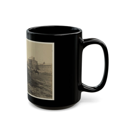 Batteries Of Field Pieces In Arsenal, Washington, D.C. (U.S. Civil War) Black Coffee Mug-The Sticker Space