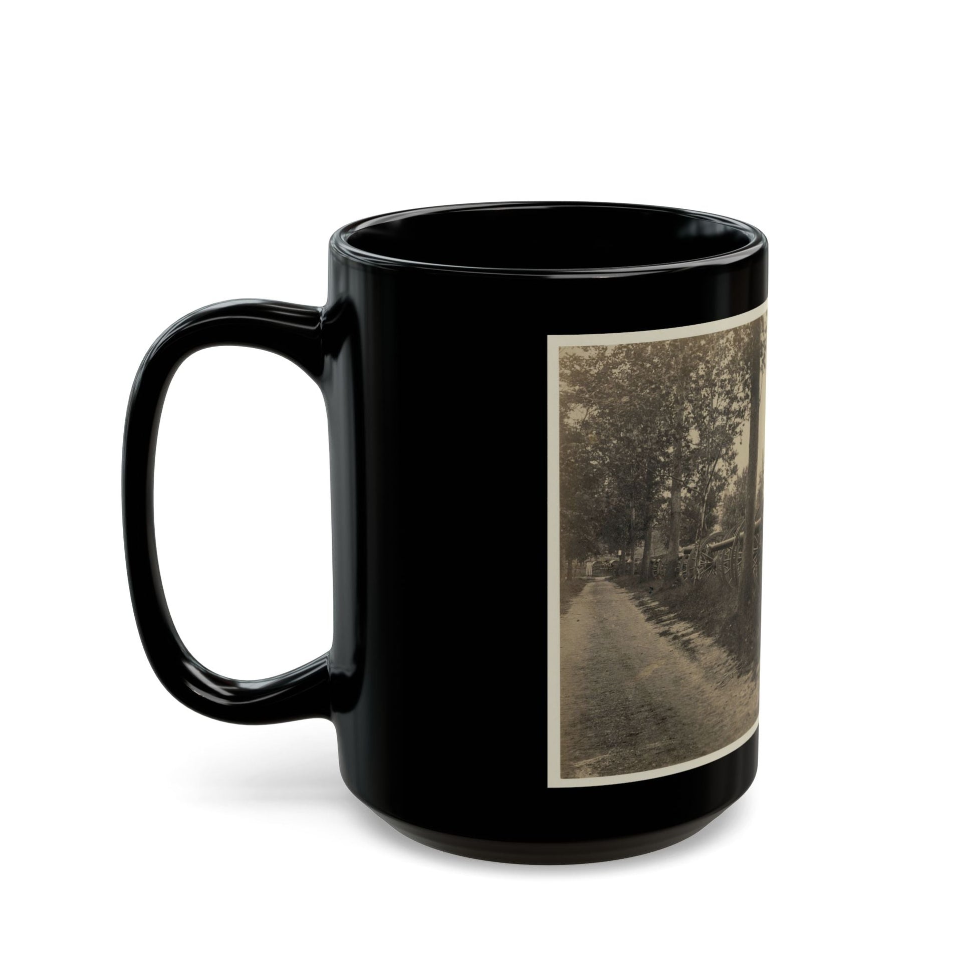 Batteries Of Field Pieces In Arsenal, Washington, D.C. (U.S. Civil War) Black Coffee Mug-The Sticker Space