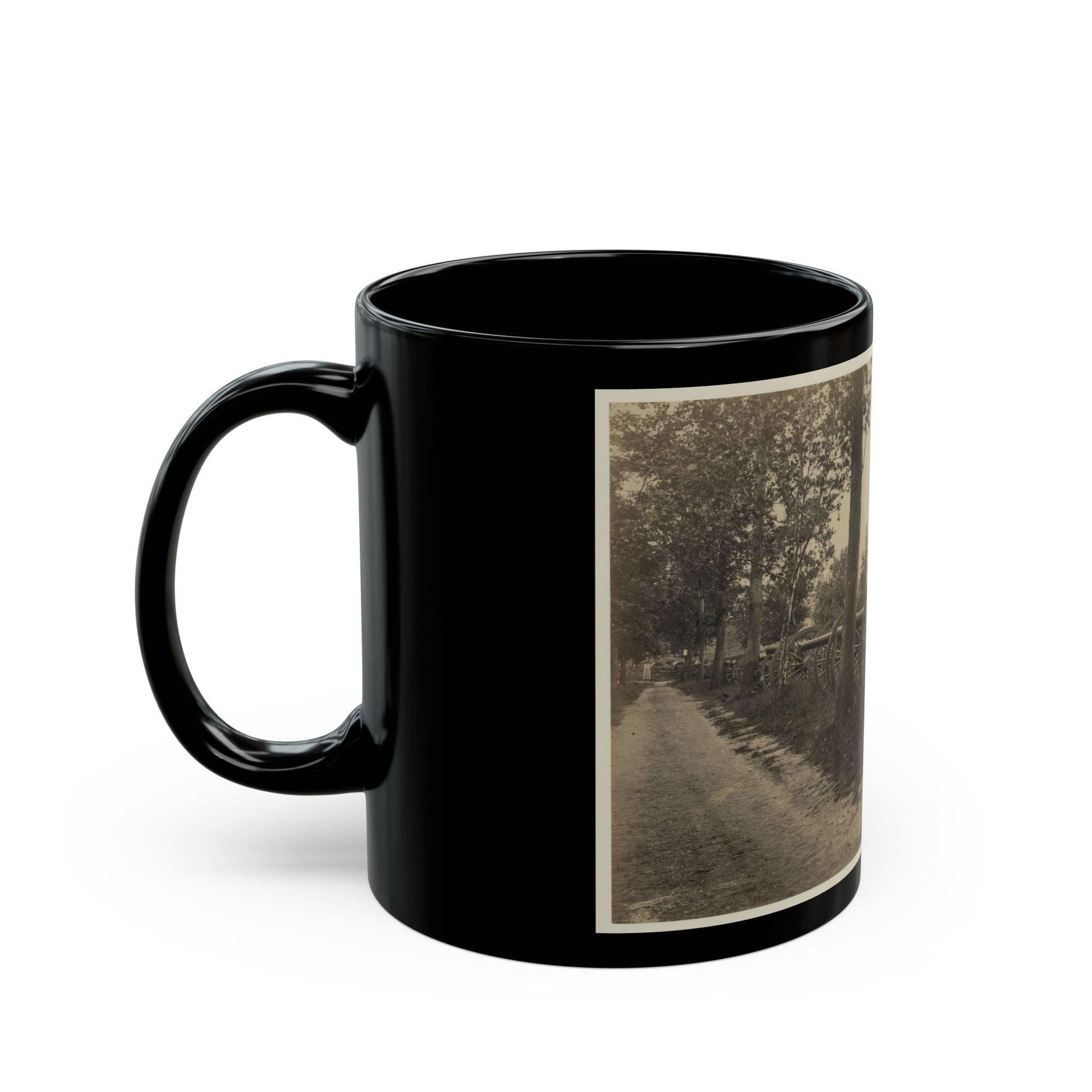 Batteries Of Field Pieces In Arsenal, Washington, D.C. (U.S. Civil War) Black Coffee Mug-The Sticker Space