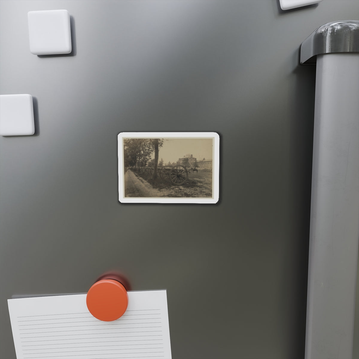 Batteries Of Field Pieces In Arsenal, Washington, D.C. (U.S. Civil War) Refrigerator Magnet-The Sticker Space