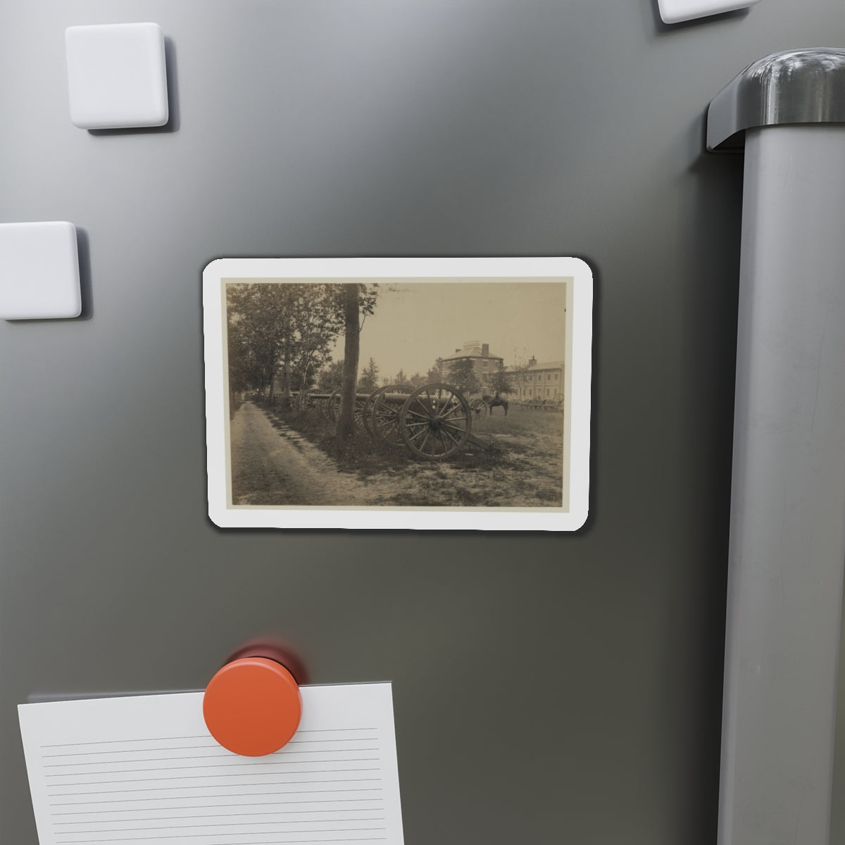 Batteries Of Field Pieces In Arsenal, Washington, D.C. (U.S. Civil War) Refrigerator Magnet-The Sticker Space