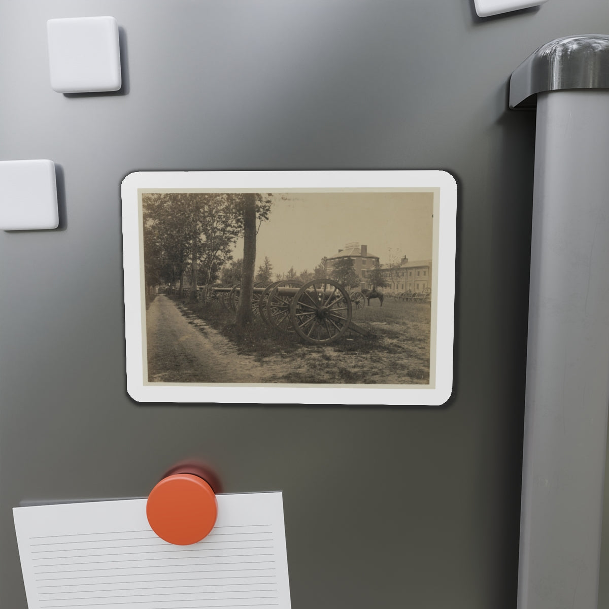 Batteries Of Field Pieces In Arsenal, Washington, D.C. (U.S. Civil War) Refrigerator Magnet-The Sticker Space