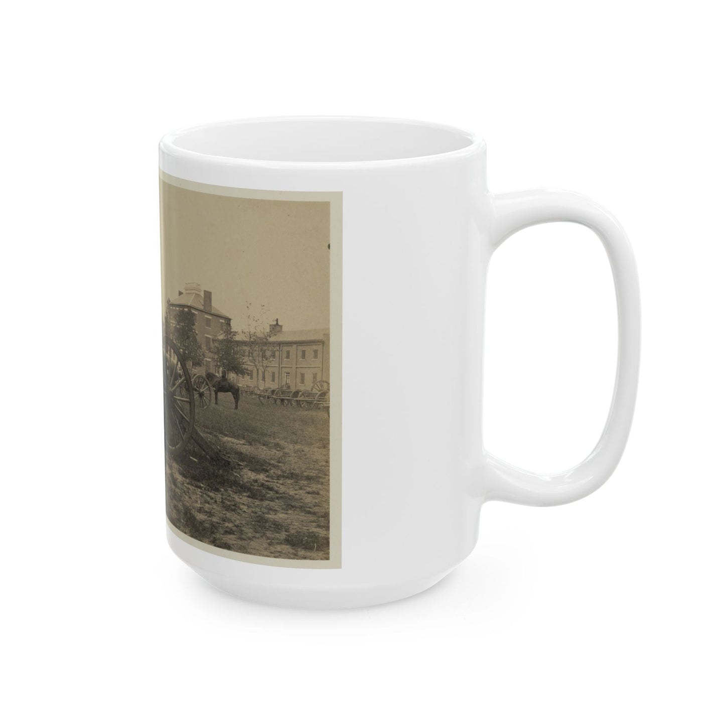 Batteries Of Field Pieces In Arsenal, Washington, D.C. (U.S. Civil War) White Coffee Mug