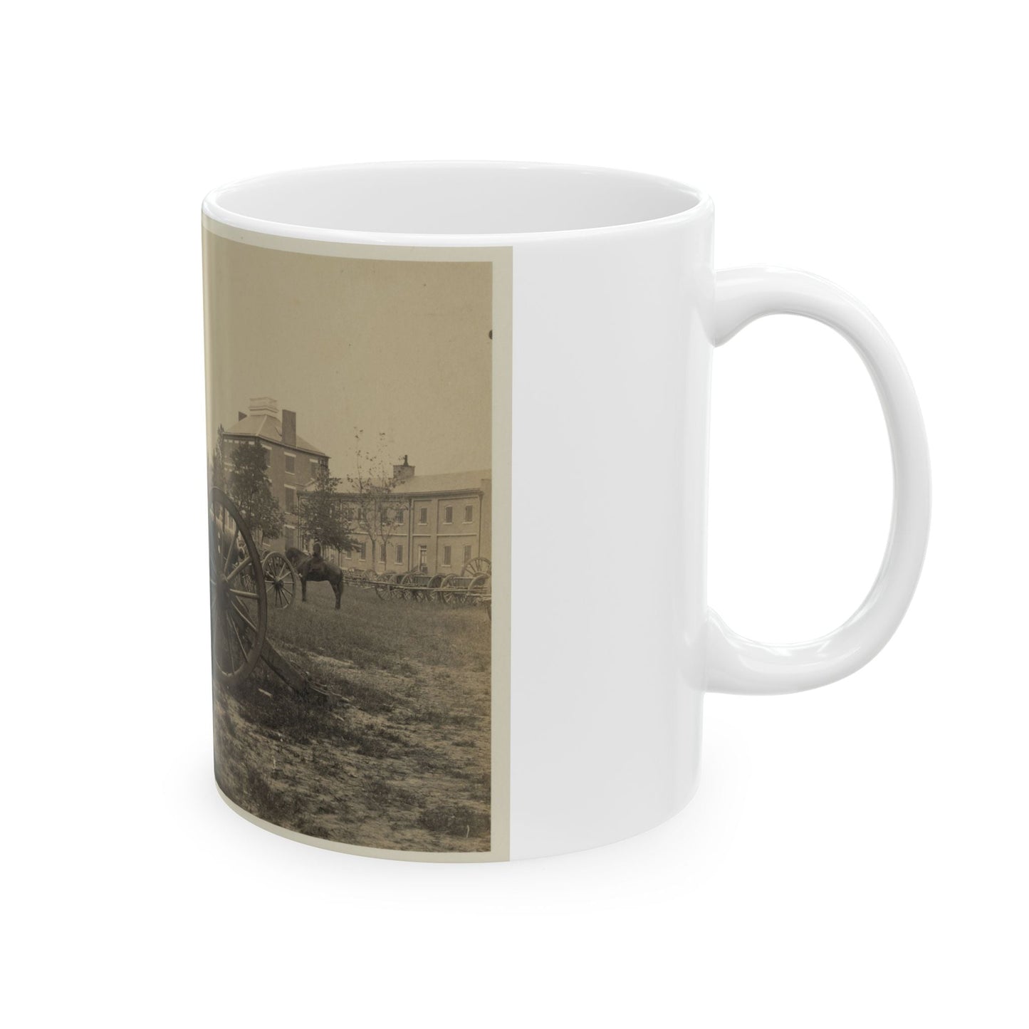 Batteries Of Field Pieces In Arsenal, Washington, D.C. (U.S. Civil War) White Coffee Mug