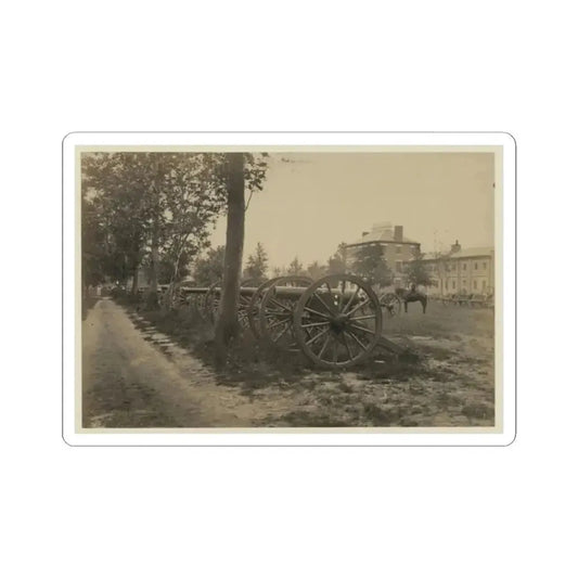 Batteries of Field Pieces in Arsenal, Washington, D.C. (U.S. Civil War) STICKER Vinyl Kiss-Cut Decal 2 Inch White - The Sticker Space