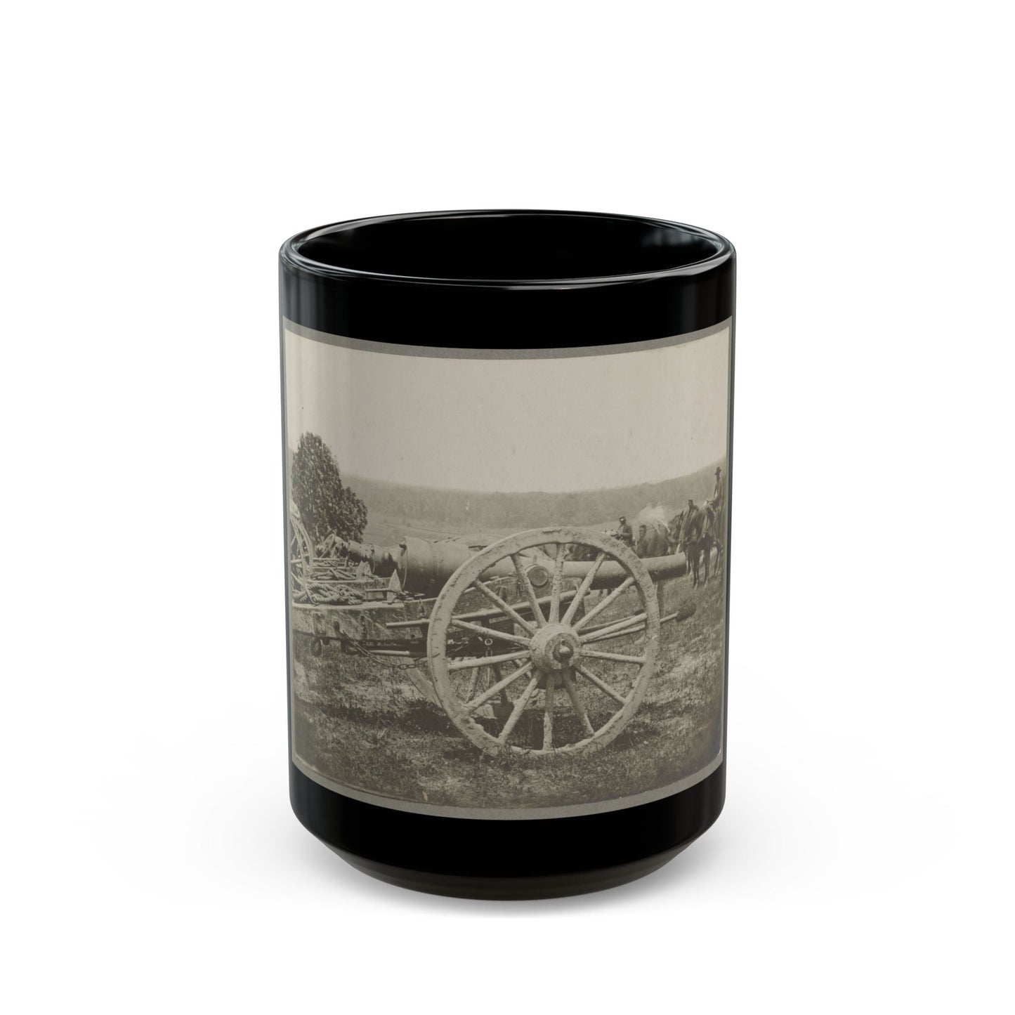 Battery - 1st N.Y. Artillery Battalion Near Fair Oaks, June 1862 (U.S. Civil War) Black Coffee Mug