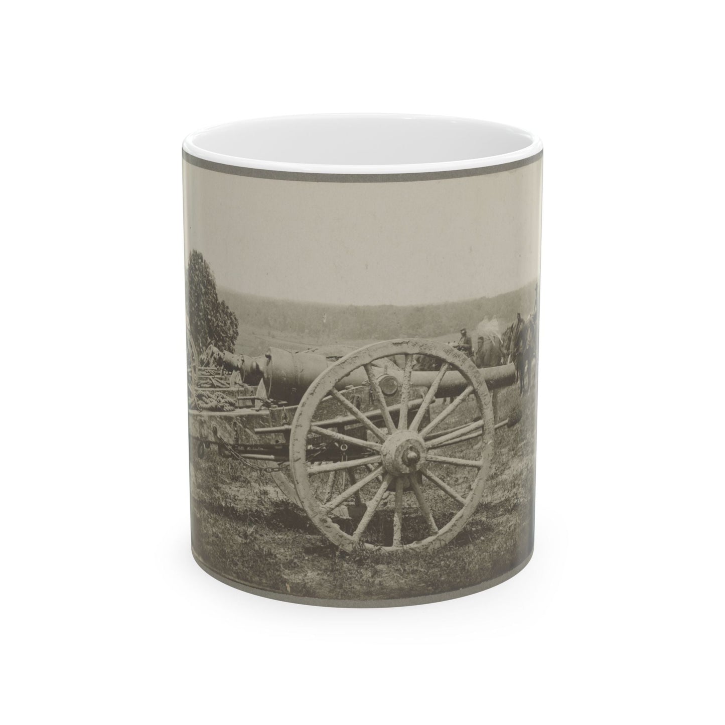 Battery - 1st N.Y. Artillery Battalion Near Fair Oaks, June 1862 (U.S. Civil War) White Coffee Mug