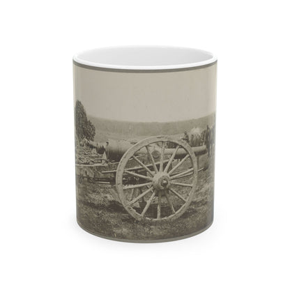 Battery - 1st N.Y. Artillery Battalion Near Fair Oaks, June 1862 (U.S. Civil War) White Coffee Mug