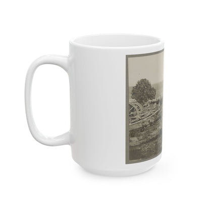 Battery - 1st N.Y. Artillery Battalion Near Fair Oaks, June 1862 (U.S. Civil War) White Coffee Mug