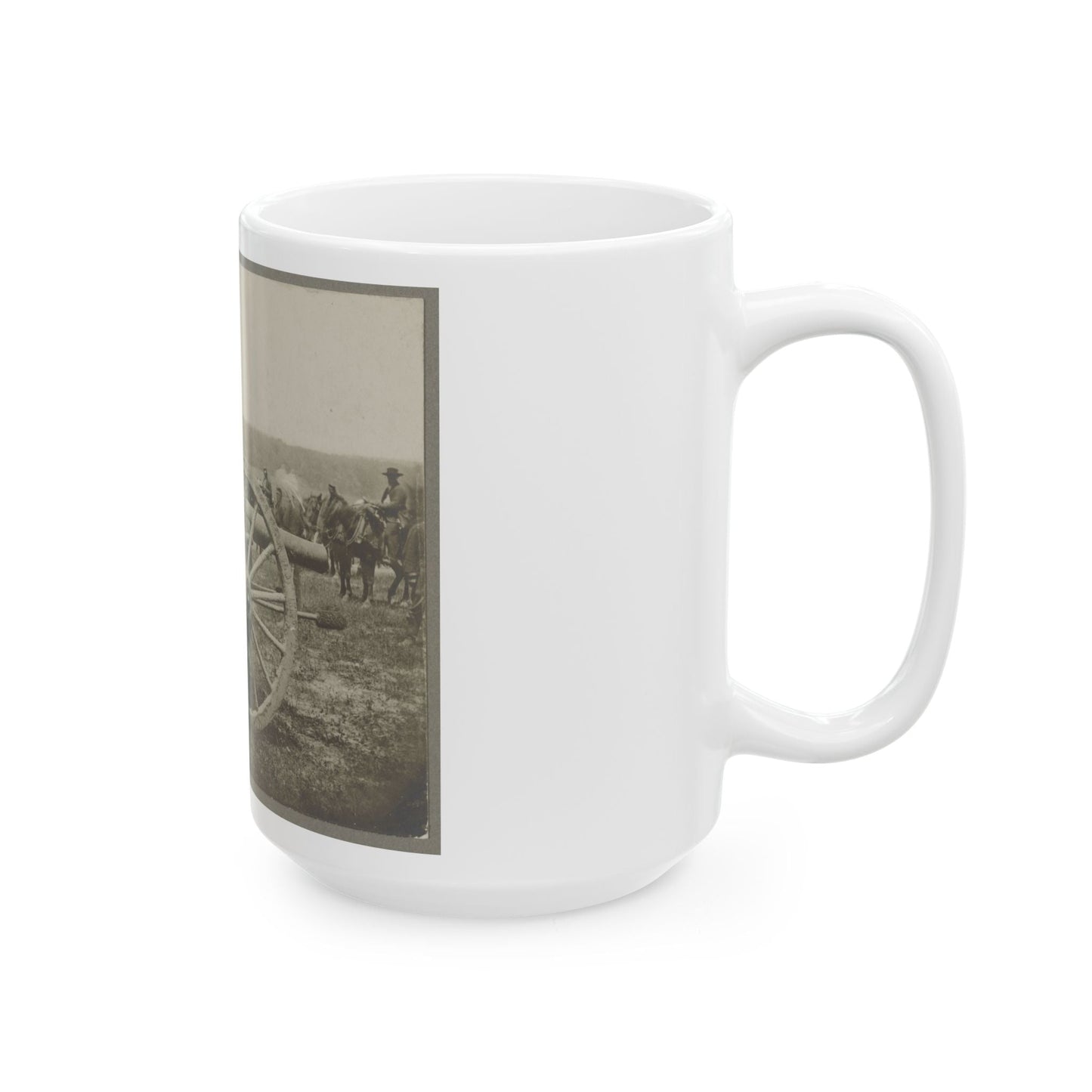 Battery - 1st N.Y. Artillery Battalion Near Fair Oaks, June 1862 (U.S. Civil War) White Coffee Mug