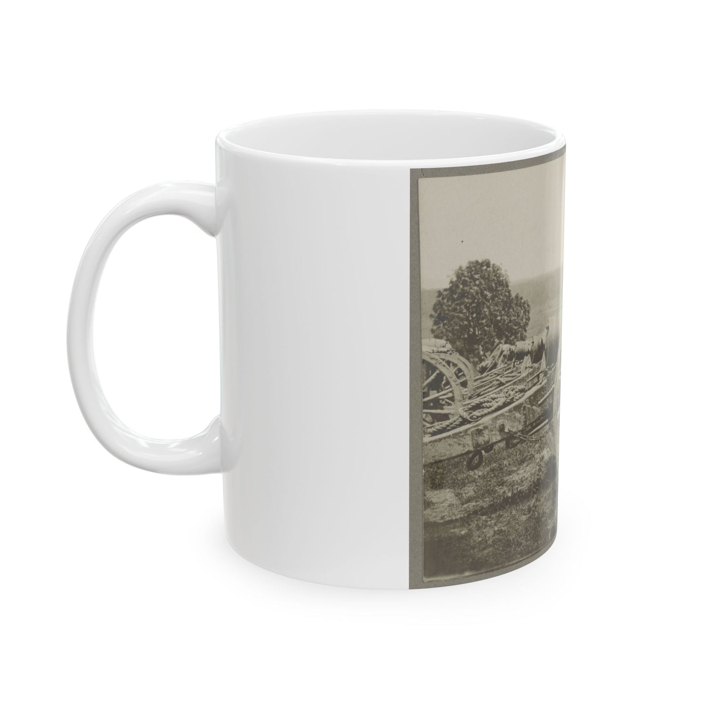 Battery - 1st N.Y. Artillery Battalion Near Fair Oaks, June 1862 (U.S. Civil War) White Coffee Mug