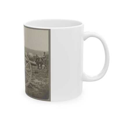 Battery - 1st N.Y. Artillery Battalion Near Fair Oaks, June 1862 (U.S. Civil War) White Coffee Mug