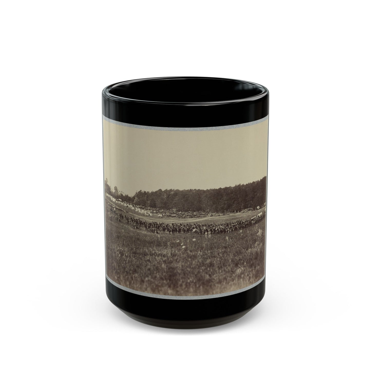 Battery A, 4th U.S. Artillery (U.S. Civil War) Black Coffee Mug-15oz-The Sticker Space