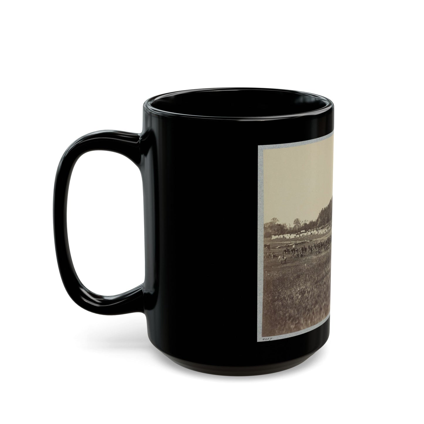 Battery A, 4th U.S. Artillery (U.S. Civil War) Black Coffee Mug-The Sticker Space