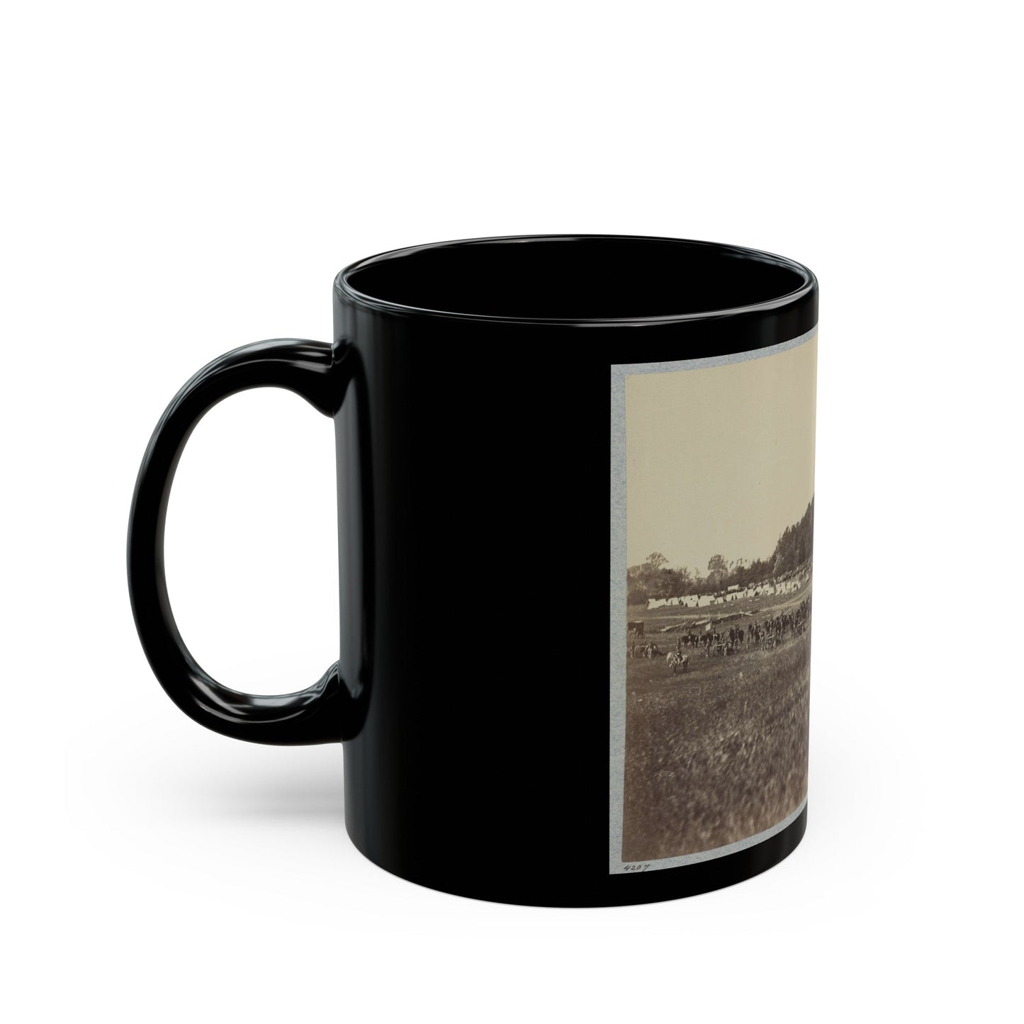 Battery A, 4th U.S. Artillery (U.S. Civil War) Black Coffee Mug-The Sticker Space