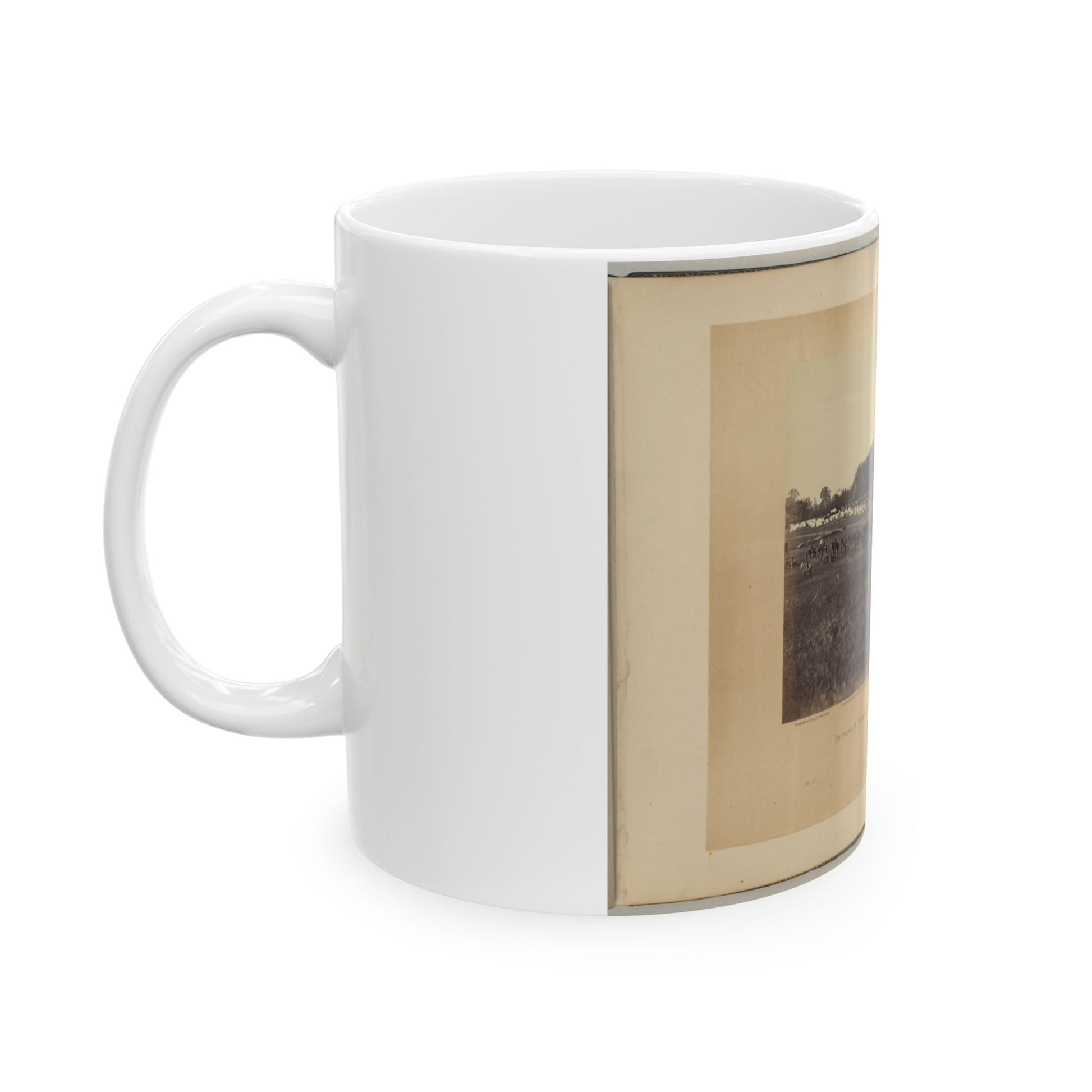 Battery A, Fourth U.S. Artillery, Robertson's Brigade (U.S. Civil War) White Coffee Mug-The Sticker Space