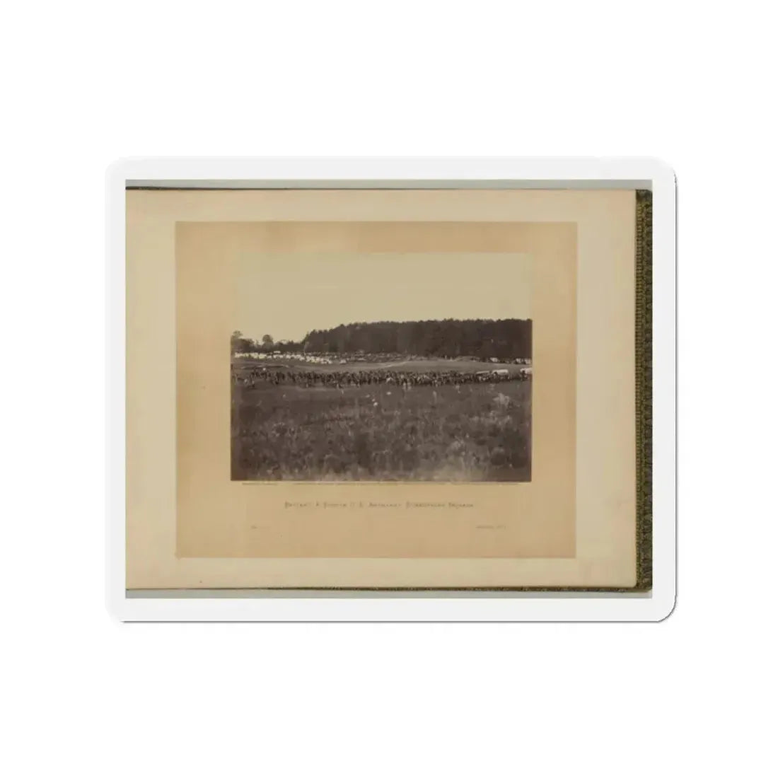 Battery A, Fourth U.S. Artillery, Robertson's Brigade (U.S. Civil War) Refrigerator Magnet 2 Inch Die-Cut - The Sticker Space