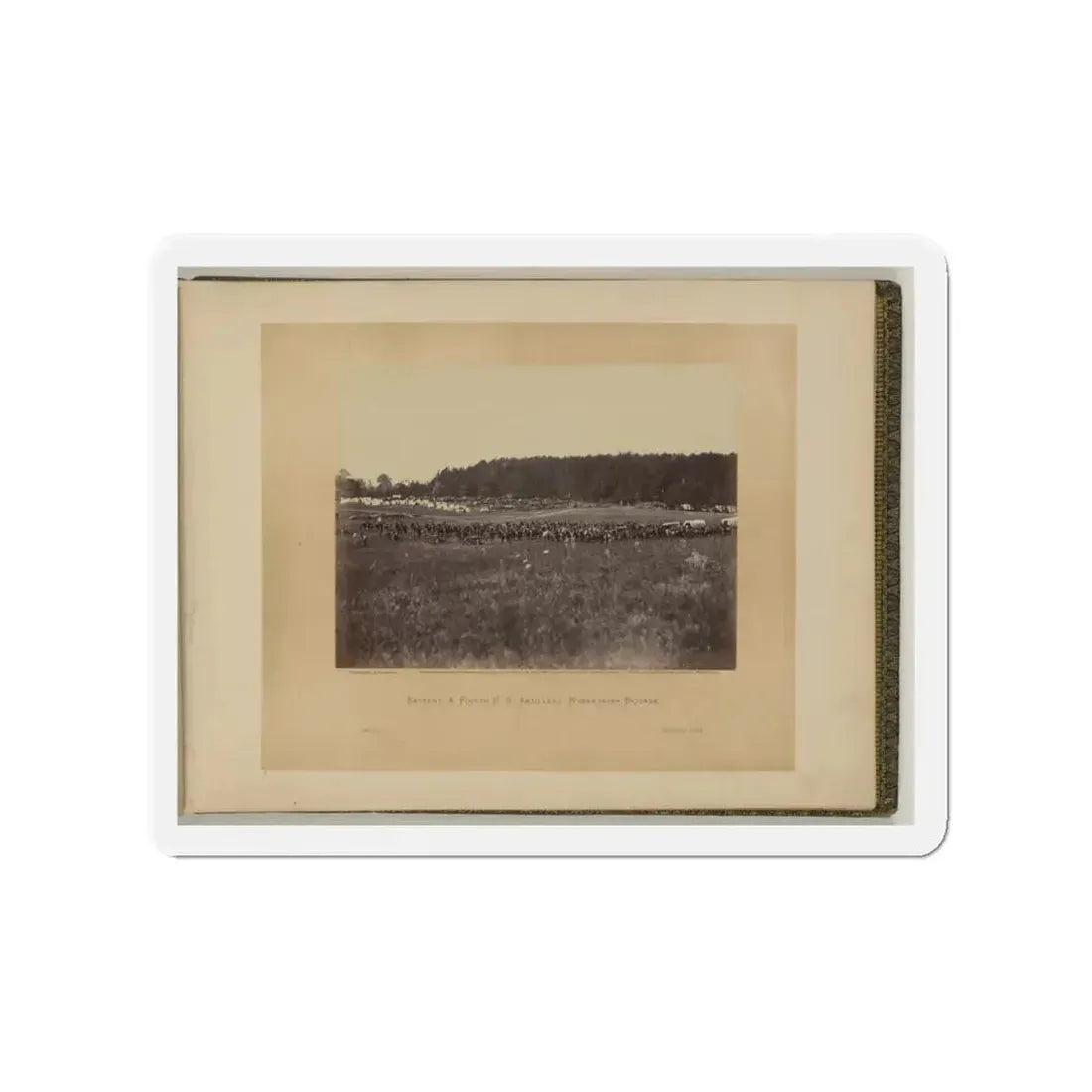 Battery A, Fourth U.S. Artillery, Robertson's Brigade (U.S. Civil War) Refrigerator Magnet 3 Inch Die-Cut - The Sticker Space