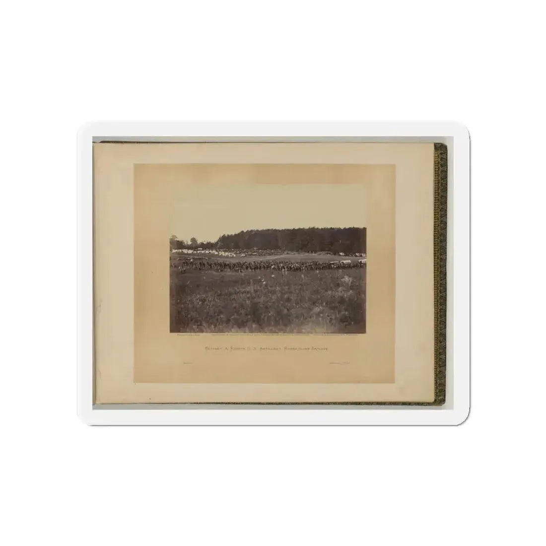 Battery A, Fourth U.S. Artillery, Robertson's Brigade (U.S. Civil War) Refrigerator Magnet 4 Inch Die-Cut - The Sticker Space