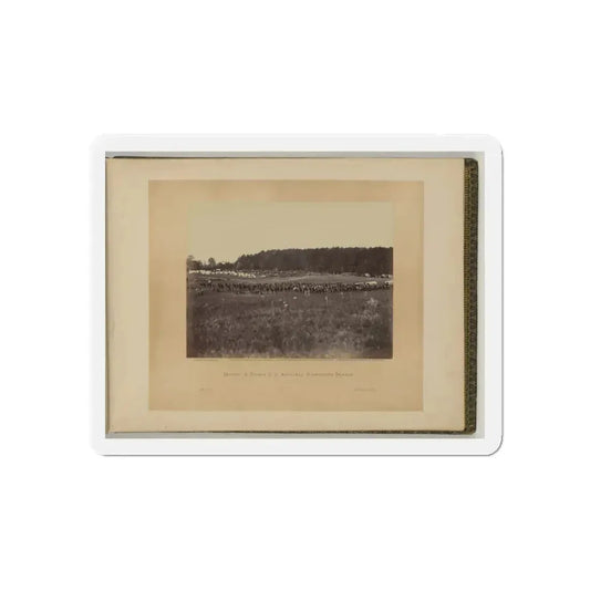 Battery A, Fourth U.S. Artillery, Robertson's Brigade (U.S. Civil War) Refrigerator Magnet 6 Inch Die-Cut - The Sticker Space