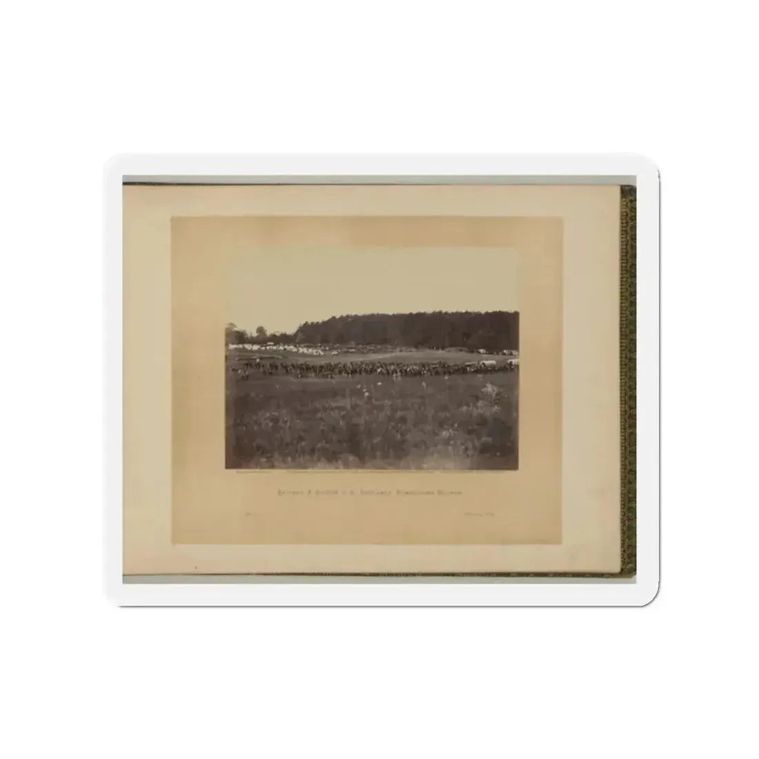 Battery A, Fourth U.S. Artillery, Robertson's Brigade (U.S. Civil War) Refrigerator Magnet - The Sticker Space